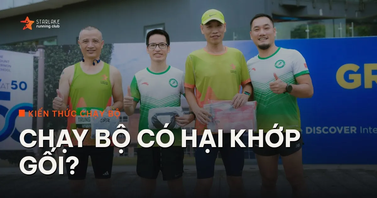 Chạy bộ có hại khớp gối không? Sự thật khoa học